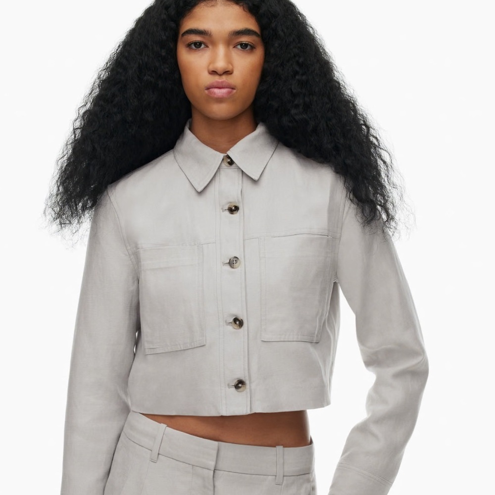NWOT. Wilfred Cropped Linen jacket.